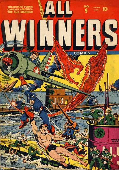Cover for All-Winners Comics (Marvel, 1941 series) #9