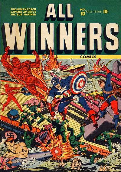 Cover for All-Winners Comics (Marvel, 1941 series) #10