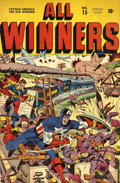 Cover for All-Winners Comics (Marvel, 1941 series) #15