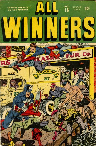 Cover for All-Winners Comics (Marvel, 1941 series) #16