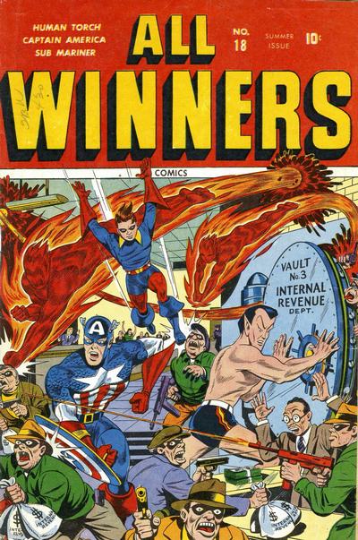 Cover for All-Winners Comics (Marvel, 1941 series) #18