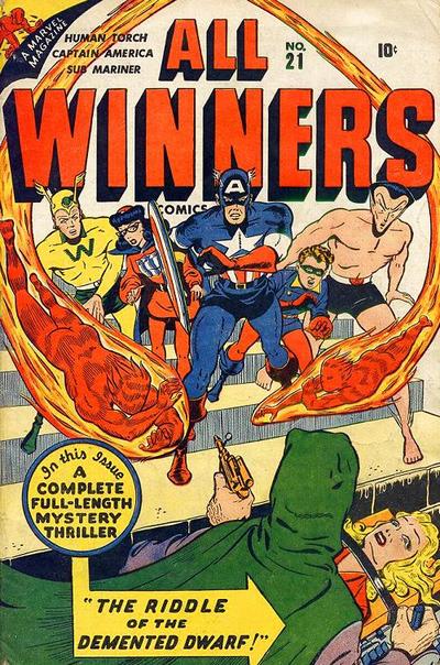 Cover for All-Winners Comics (Marvel, 1941 series) #21