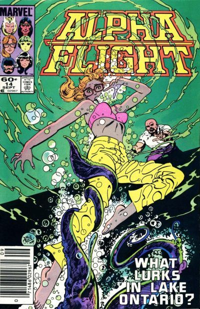 Cover for Alpha Flight (Marvel, 1983 series) #14 [Newsstand]