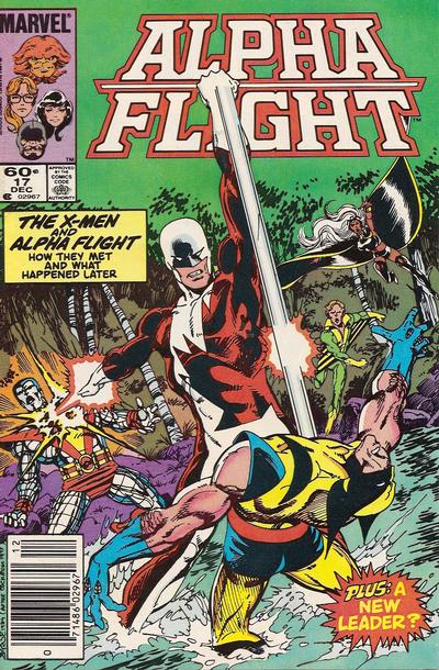 Cover for Alpha Flight (Marvel, 1983 series) #17 [Newsstand]
