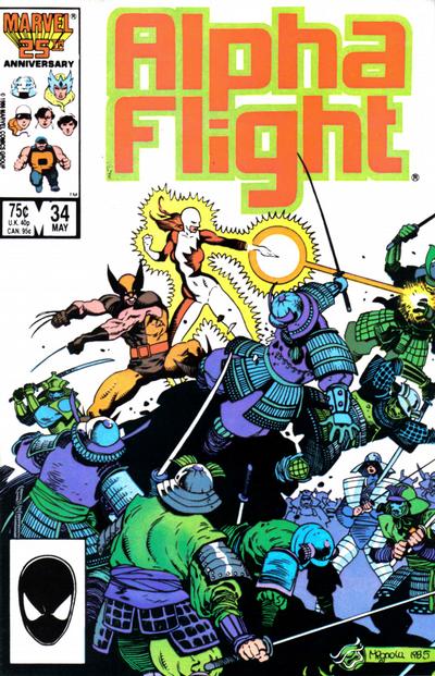Cover for Alpha Flight (Marvel, 1983 series) #34 [Direct]