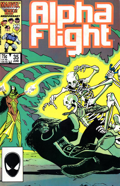 Cover for Alpha Flight (Marvel, 1983 series) #35 [Direct]