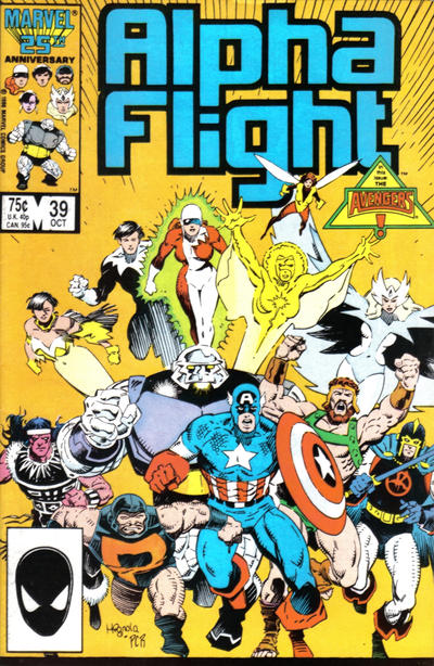 Cover for Alpha Flight (Marvel, 1983 series) #39 [Direct]