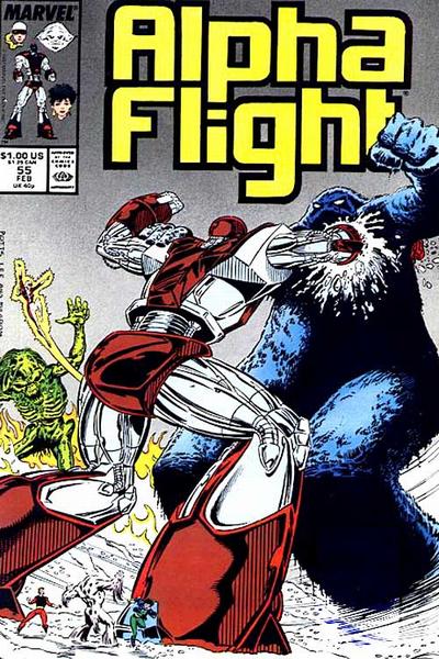 Cover for Alpha Flight (Marvel, 1983 series) #55