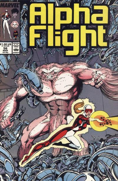 Cover for Alpha Flight (Marvel, 1983 series) #56