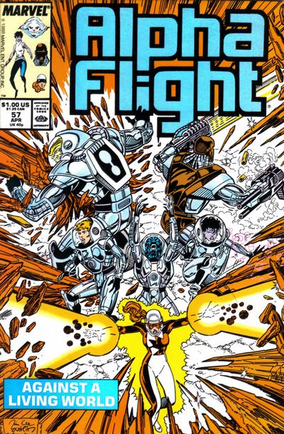 Cover for Alpha Flight (Marvel, 1983 series) #57