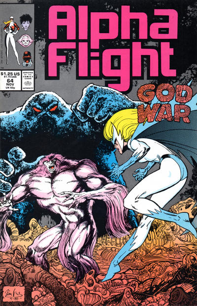 Cover for Alpha Flight (Marvel, 1983 series) #64