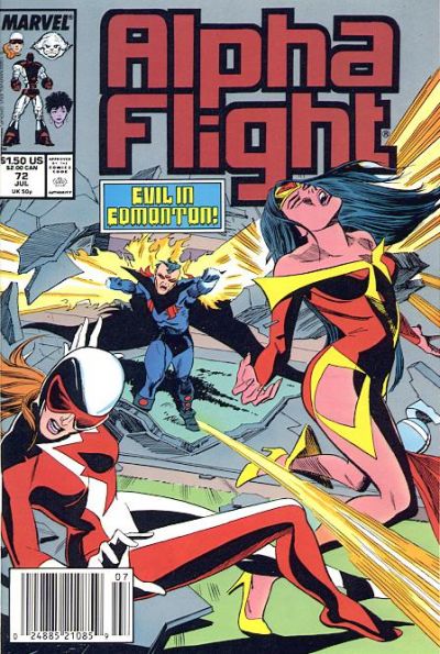 Cover for Alpha Flight (Marvel, 1983 series) #72