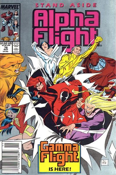 Cover for Alpha Flight (Marvel, 1983 series) #76