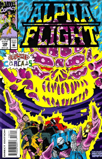 Cover for Alpha Flight (Marvel, 1983 series) #126