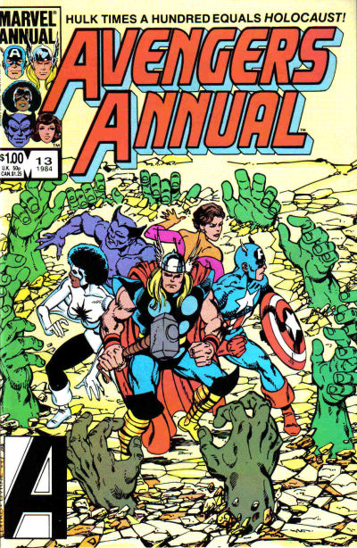 Cover for The Avengers Annual (Marvel, 1967 series) #13 [Direct]