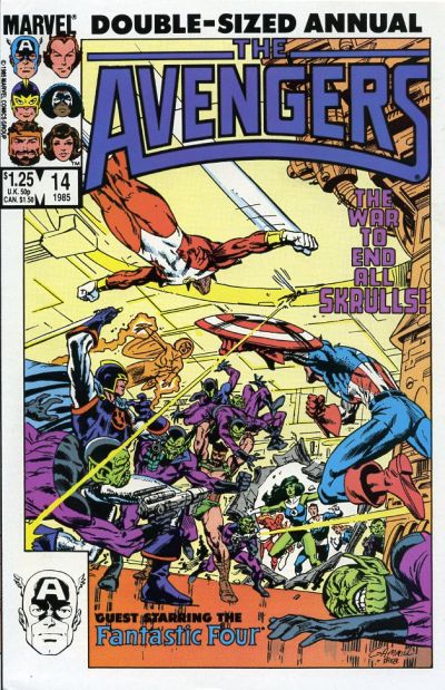 Cover for The Avengers Annual (Marvel, 1967 series) #14 [Direct]
