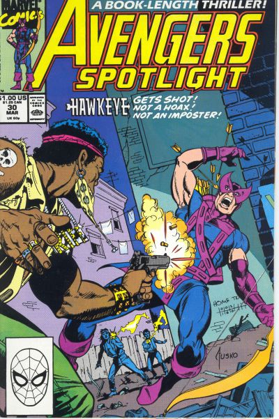 Cover for Avengers Spotlight (Marvel, 1989 series) #30