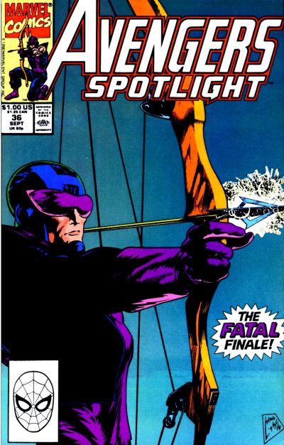 Cover for Avengers Spotlight (Marvel, 1989 series) #36