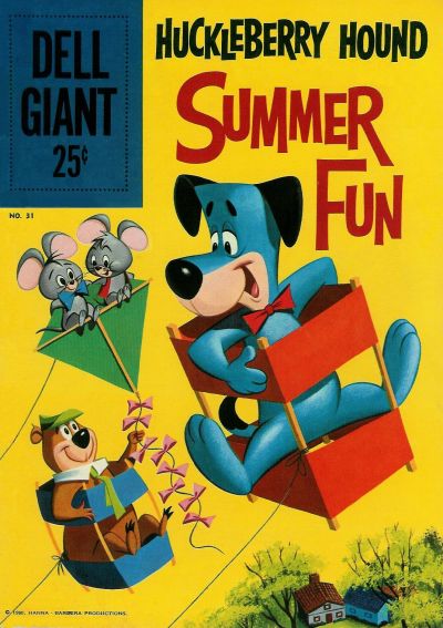 Cover for Dell Giant (Dell, 1959 series) #31 - Huckleberry Hound Summer Fun