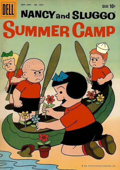 Cover for Four Color (Dell, 1942 series) #1034 - Nancy and Sluggo Summer Camp