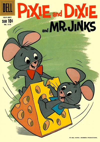 Cover for Four Color (Dell, 1942 series) #1112 - Pixie and Dixie and Mr. Jinks