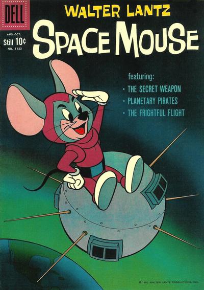 Cover for Four Color (Dell, 1942 series) #1132 - Walter Lantz Space Mouse