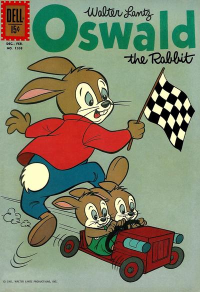 Cover for Four Color (Dell, 1942 series) #1268 - Walter Lantz Oswald the Rabbit