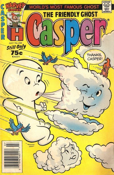 Cover for The Friendly Ghost, Casper (Harvey, 1986 series) #234 [Newsstand]