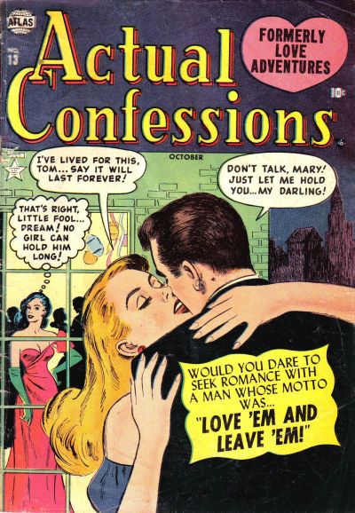 Cover for Actual Confessions (Marvel, 1952 series) #13
