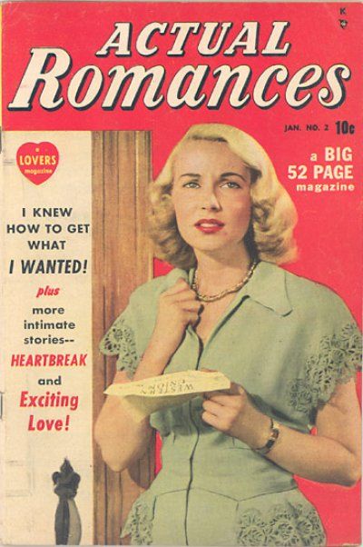 Cover for Actual Romances (Marvel, 1949 series) #2