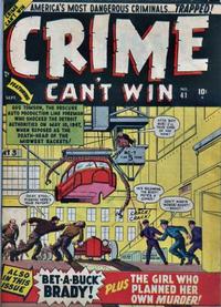 Cover Thumbnail for Crime Can't Win (Marvel, 1950 series) #41 [1]