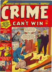 Cover Thumbnail for Crime Can't Win (Marvel, 1950 series) #7