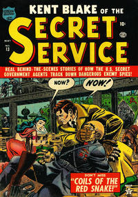 Cover Thumbnail for Kent Blake of the Secret Service (Marvel, 1951 series) #13