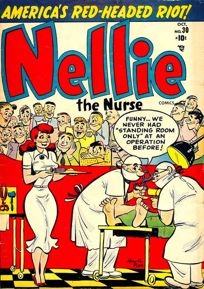 Cover for Nellie the Nurse Comics (Marvel, 1945 series) #30