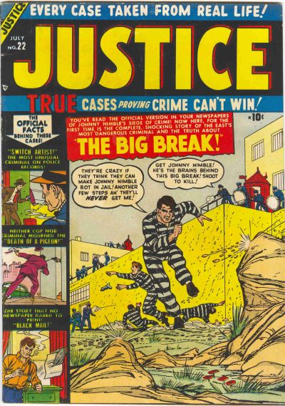 Cover for Justice (Marvel, 1947 series) #22