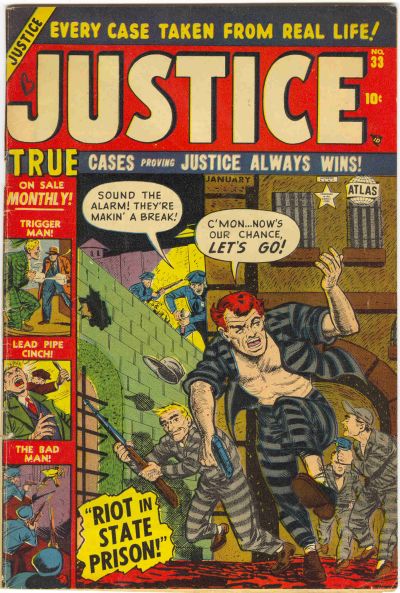 Cover for Justice (Marvel, 1947 series) #33