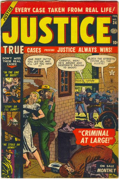 Cover for Justice (Marvel, 1947 series) #34