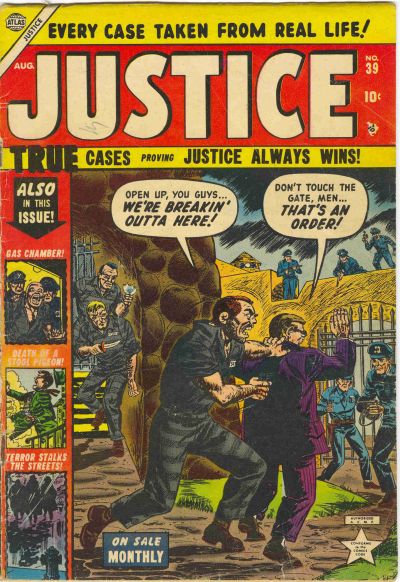 Cover for Justice (Marvel, 1947 series) #39