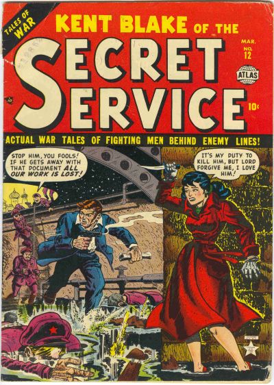 Cover for Kent Blake of the Secret Service (Marvel, 1951 series) #12
