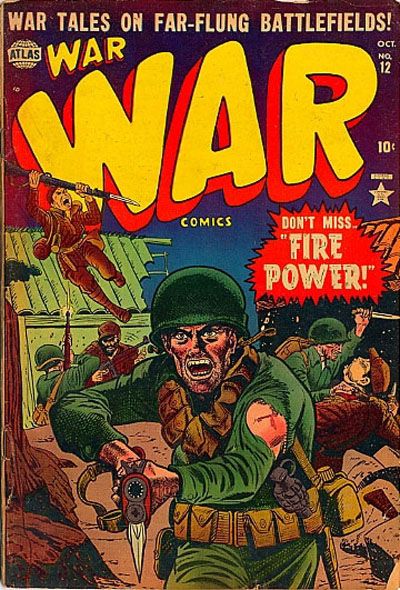 Cover for War Comics (Marvel, 1950 series) #12