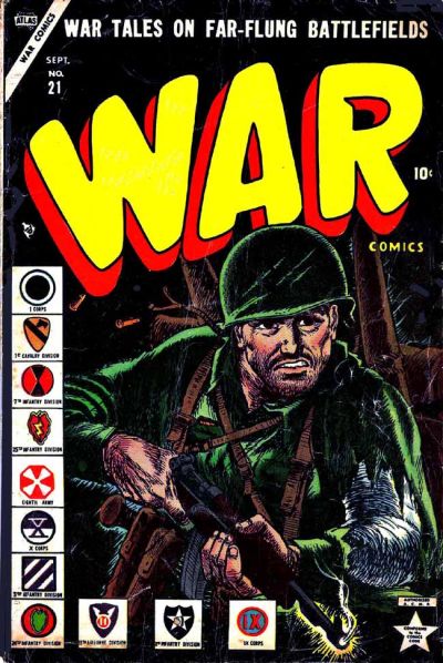 Cover for War Comics (Marvel, 1950 series) #21