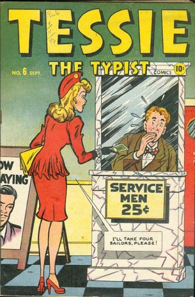 Cover for Tessie the Typist Comics (Marvel, 1944 series) #6