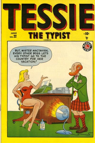 Cover for Tessie the Typist Comics (Marvel, 1944 series) #22