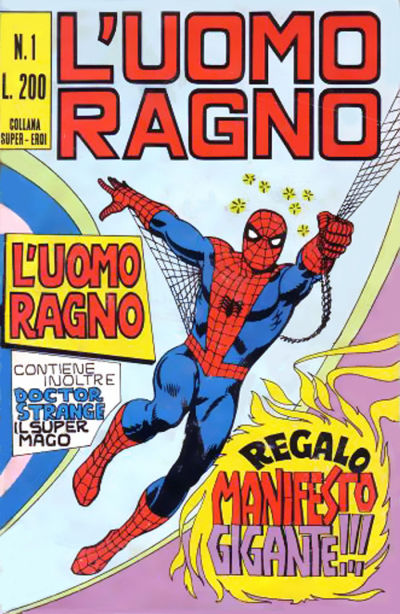 Cover for L'Uomo Ragno [Collana Super-Eroi] (Editoriale Corno, 1970 series) #1