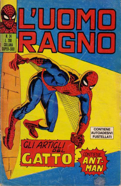 Cover for L'Uomo Ragno [Collana Super-Eroi] (Editoriale Corno, 1970 series) #24