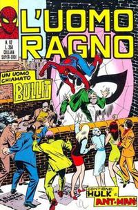Cover Thumbnail for L'Uomo Ragno [Collana Super-Eroi] (Editoriale Corno, 1970 series) #92
