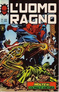 Cover for L'Uomo Ragno [Collana Super-Eroi] (Editoriale Corno, 1970 series) #156