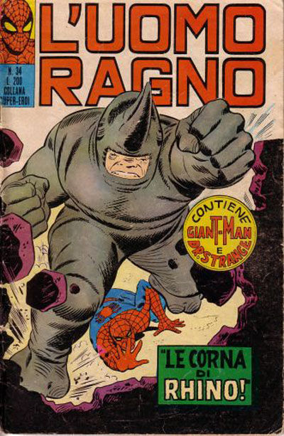 Cover for L'Uomo Ragno [Collana Super-Eroi] (Editoriale Corno, 1970 series) #34