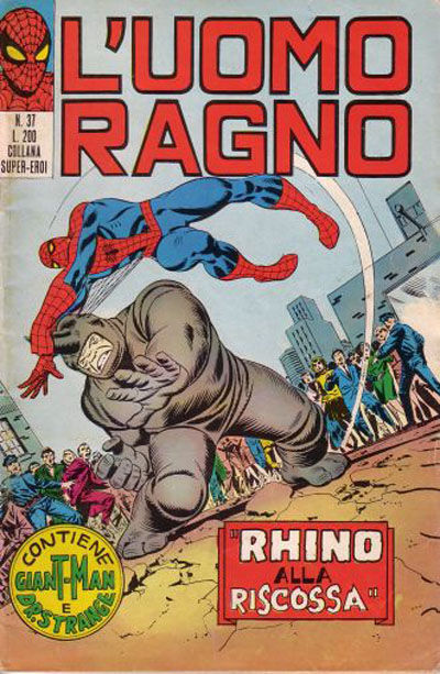 Cover for L'Uomo Ragno [Collana Super-Eroi] (Editoriale Corno, 1970 series) #37