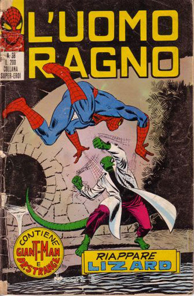 Cover for L'Uomo Ragno [Collana Super-Eroi] (Editoriale Corno, 1970 series) #38